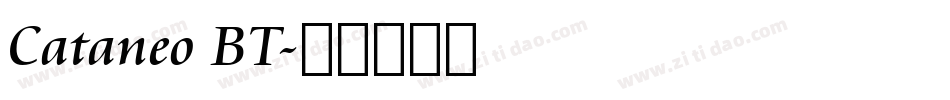 Cataneo BT字体转换
